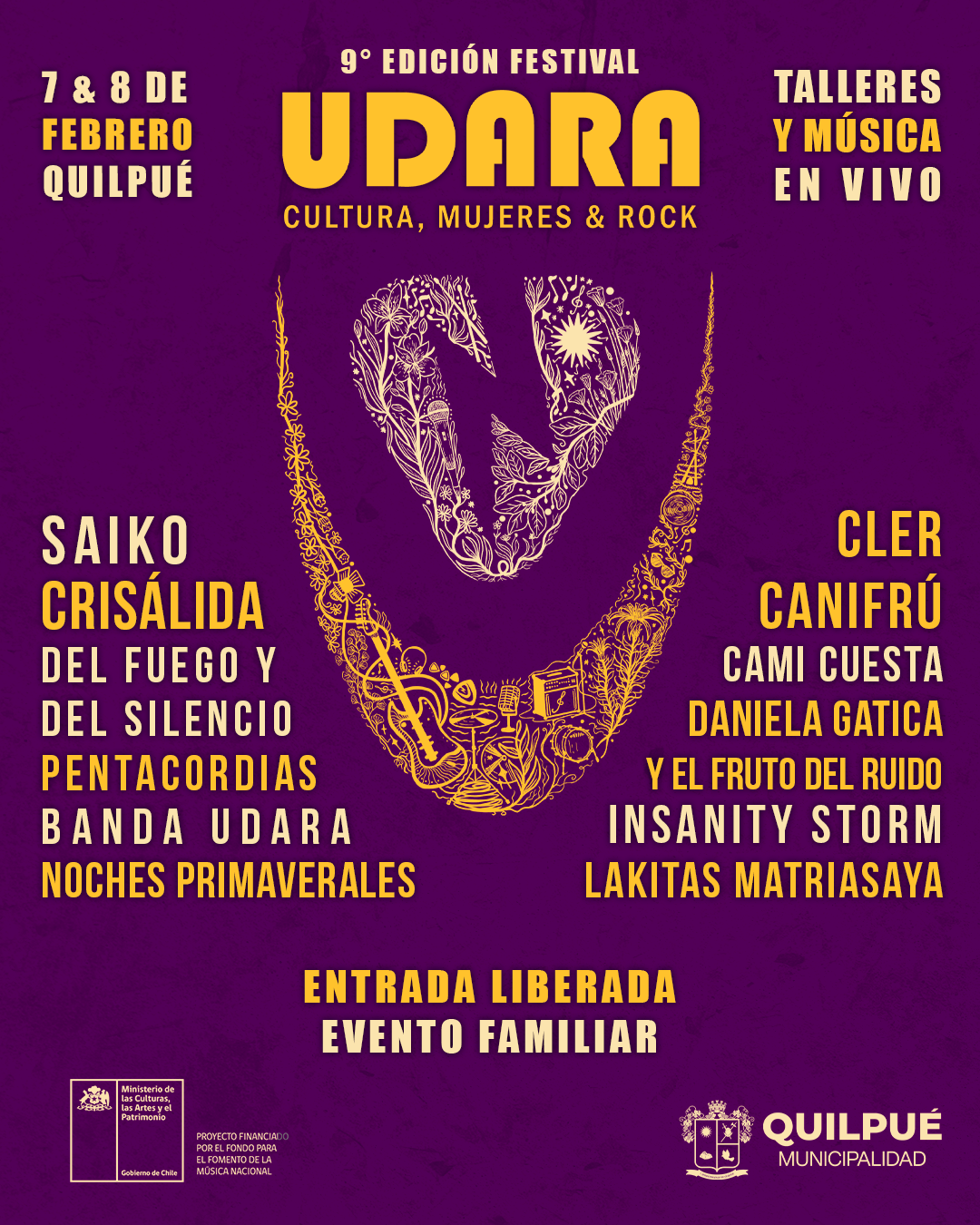 Festival Udara 2025: Saiko, Cler Canifrú, Crisálida y más